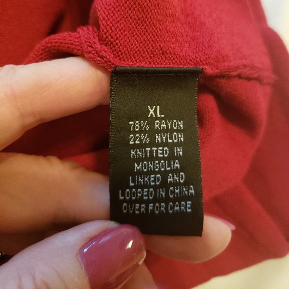 Red Knitted Top - Picture 4 of 5